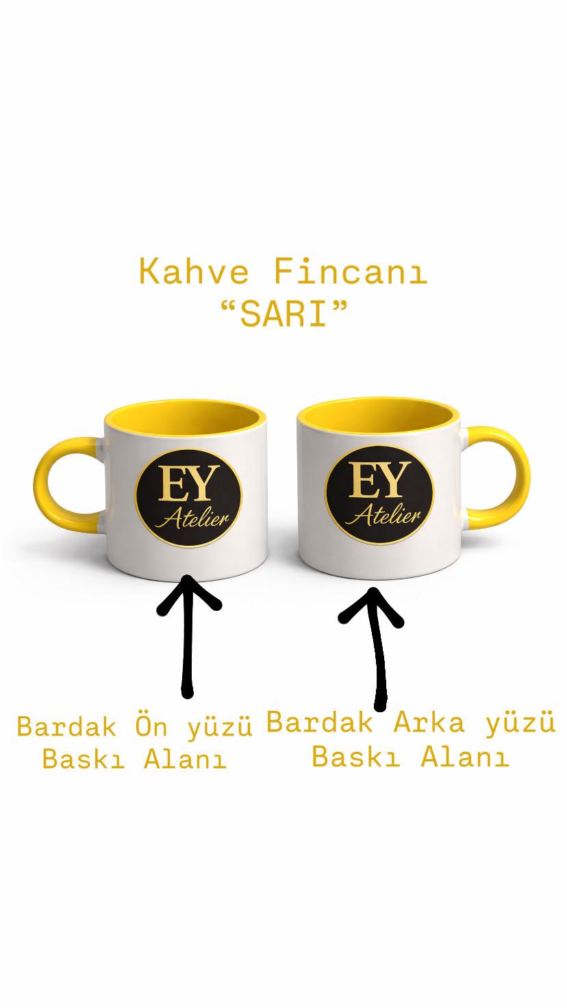 Renkli Kulplu Kişiye Özel Kupa