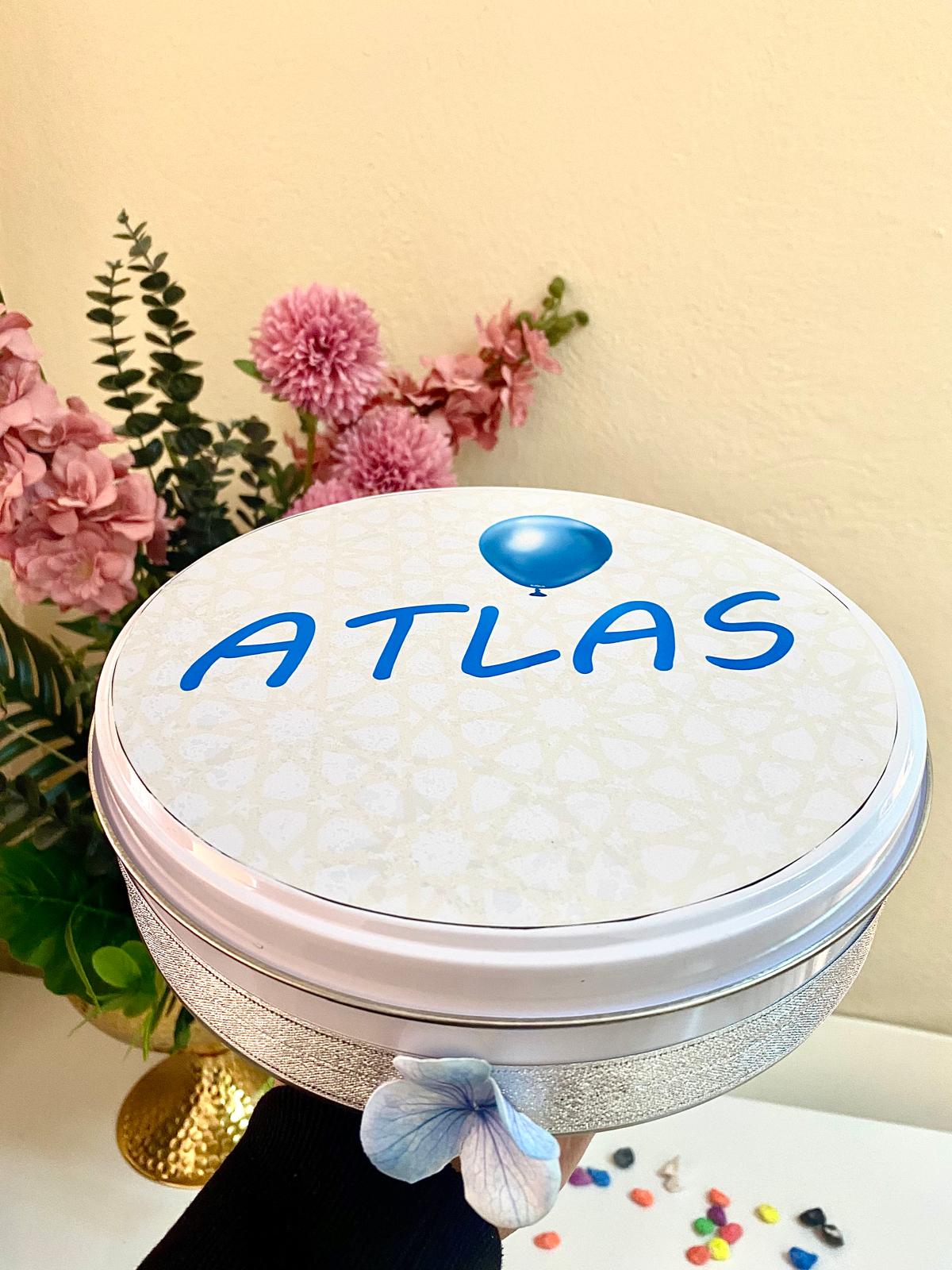 İsme Özel Yenidoğan Bebek Çikolatası-Kutulu Hediyelik