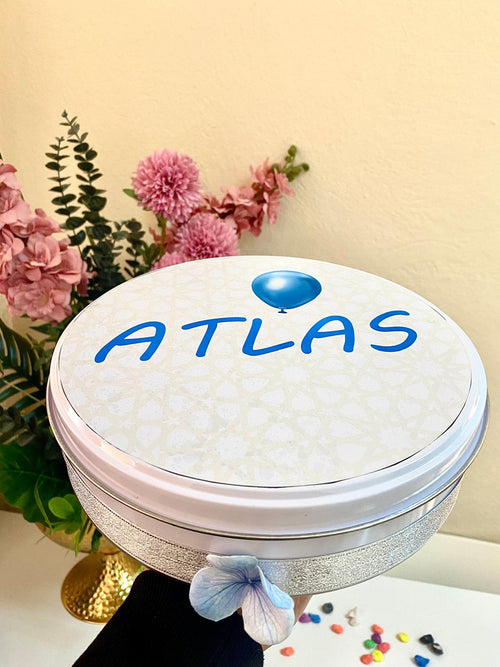 İsme Özel Yenidoğan Bebek Çikolatası-Kutulu Hediyelik